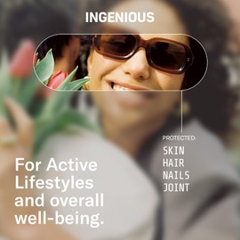INGENIOUS Marine Collagen Active 30 Day Supply Aids Muscle Repair & Increased Endurance Hydrolysed Collagen Peptides Hyaluronic Acid Collagen Supplement Performance Enhancing Supplement