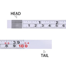 2 Pack Measure Tape with Adhesive Backing,39'' Left to Right Metal Self-Adhesive Measuring Tape Sticky Measure Tape Double Scale Sticky Tape Measure Workbench Ruler for Woodworking,Saw,Drafting Table