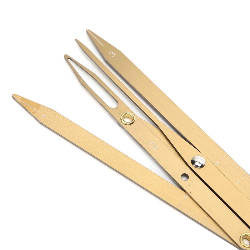 Eyebrow Ruler, Eyebrow Positioning Measurement Microblading Tattoo Eyebrow Ruler Golden