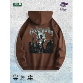 Saints Studios 2025 Graphic Hoodie 100% Cotton US Warehouse 7 ColorsColor: Brown, Size: M