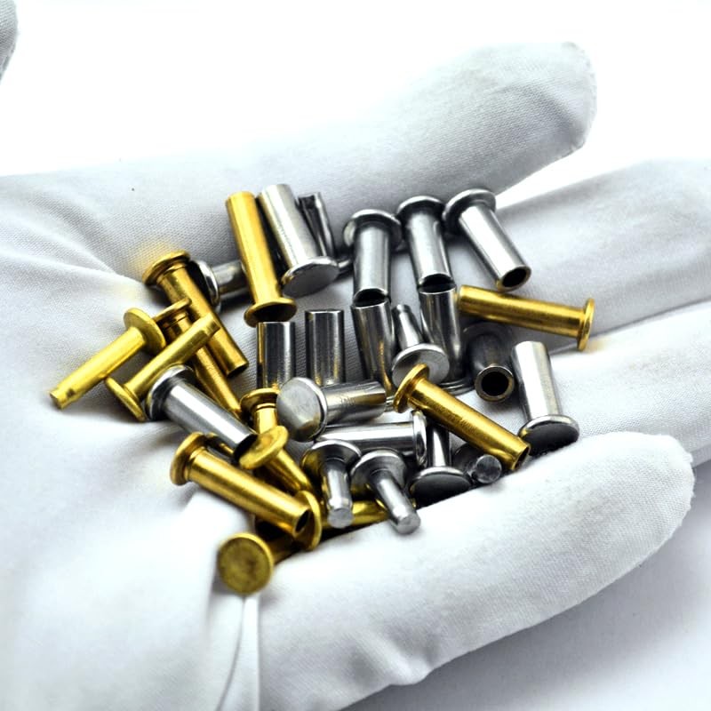 9 Sets Kitchen Knife Handle Rivet Screw Brass 5/16" x