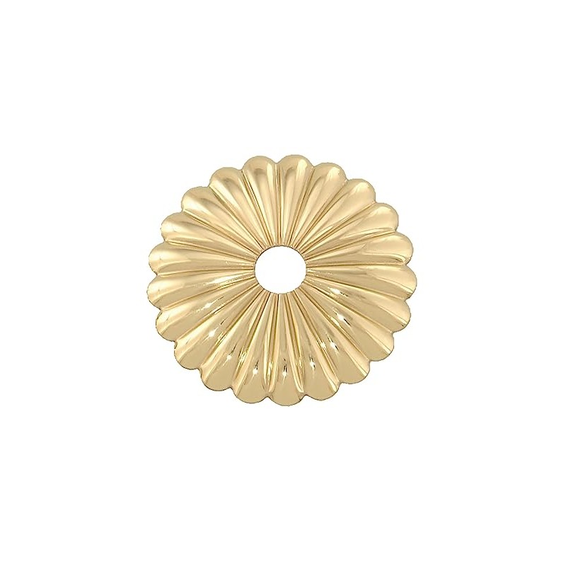 B&P Lamp® Stamped Brass Rosette, 2 1/8" Dia.