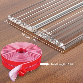 Edge Protection Baby Transparent, 2 m Long (1 cm Wide) Corner Protection for Babies, Corner Protectors for Furniture, Safety Buffer for Corners and Edges, Transparent Baby Proof Bumper Cushion