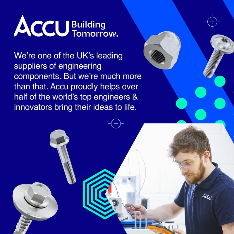 Accu - M4 x 16mm Socket Flanged Button Screws (ISO