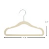 Finnhomy Non-Slip Clothes Hanger for Baby and Kids 30-Pack Velvet