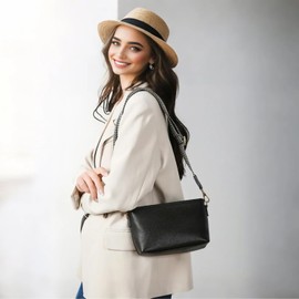 Women's Stylish Crossbody Bag - Durable Versatile Shoulder Bag for Everyday Use - Lightweight, Practical Design, Perfect for Casual Outings (black)