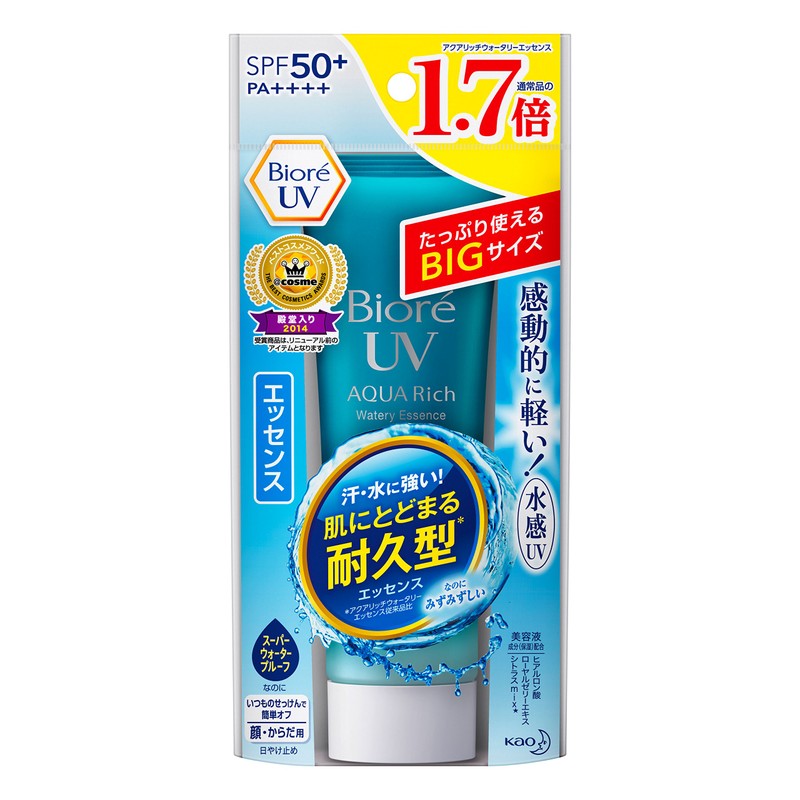Biore UV Aqua Rich Watery Essence, Large Capacity, 3.0 oz