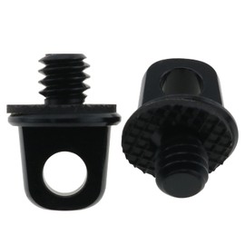 CZQC 1/4inch Camera Screw 2PCS 1/4-20 Quick Install Metal Screws Connecting Adapters for Camera Neck Wrist Strap Sling Black