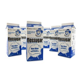Gold Medal Blue Raspberry Cotton Candy Floss Sugar, 52 oz - 1/2 Gallon, 6 Pack