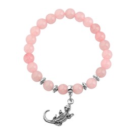 LQRI Bearded Dragon Mom Bracelet Bearded Dragon Lover Gift Lizard Jewelry Pet Lizard Reptile Gift