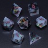 Leluckzhong Holographic DND Sharp Edge Roleplaying Polyhedral Dice Set,for Dungeons