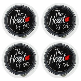 Hand Warmers, Pocket Warmer Sets, Reusable, Heat Pad for Cold Days and for Travel, Heat Pads with Great Designs (Set of 4, The Heat is On)