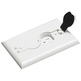 Arlington Industries FLBRF101W-1 Retrofit Electrical Floor Box with Flip Lids for Existing Floors, White, 1-Pack