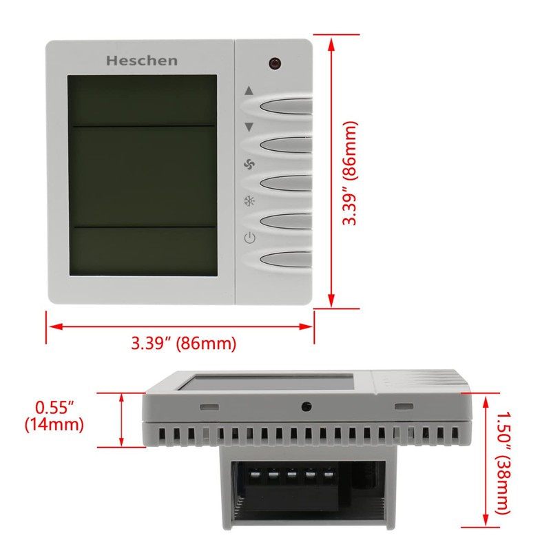 Heschen HS-D702 230VAC 10A LCD Thermostat with Digital Weekly Programming