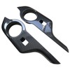 ruihe 4pc Carbon Fiber Color Automobile Door Window Control Panel