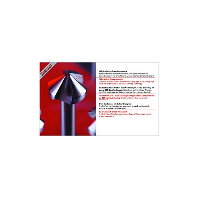 815423 HSS countersink 90°, TIN-coated Exact 05560 Bore diameter:20,5 mm