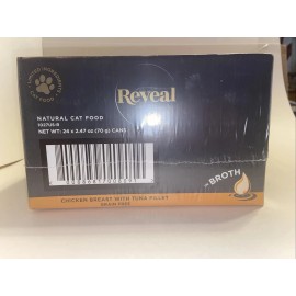 Reveal Natural Wet Cat Food, Chicken Breast with Tuna in Broth, 24 X 2.47oz SALE
