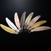 8 Pieces Metal Feather Bookmarks Assorted Metal Bookmark Feather Shape