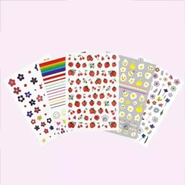 SS [에스에스_62]네일스티커 스티커 데코 부자재 5종 M10889 [계란프라이／FREE] [SS_62] Nail Sticker Sticker Deco Accessory 5 Types M10889 [Fried Egg/FREE]