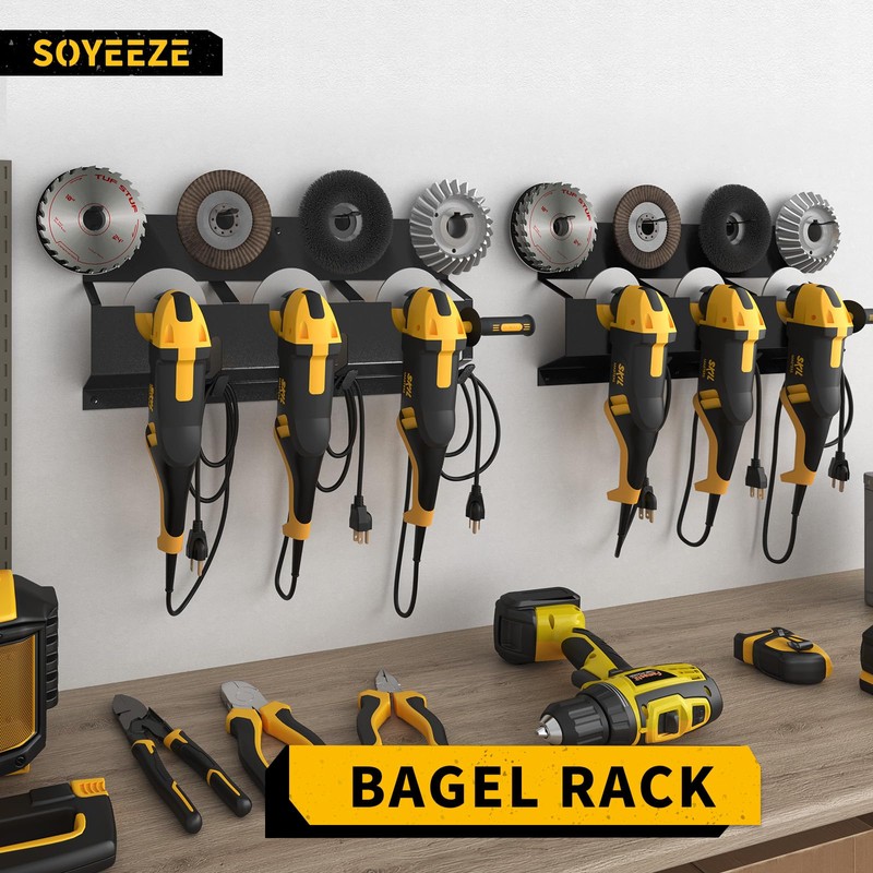 SOYEEZE Angle Grinder Holder, Angle Grinder Tool Stand for Milwaukee/Dewalt