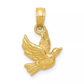 Unbranded 14K Yellow Gold Flying Dove Pendant