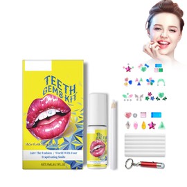 Tooth Diamond Decorating Set - DIY Dental Jewellery Set with Sparkling Crystals, Includes Tools for Easy Self-Application - Fashionable Teeth Jewellery for Women & Men - Safe and Professional