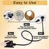 Inline Cord Switch with 10-ft 14AWG Cable Piggyback Plug(3-Pronged), IP67
