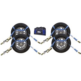 Big Muddy 4 Pack Off-Road TIE Down KIT (12 FT, Blue)