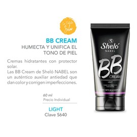 Bb Cream Con Protector Solar Humecta Unifica 3 Tonos De Piel (Light)