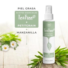 rbora 2Pack Tnico Facial con Tea Tree CALMA, REFRESCA e HIDRATA  Piel Grasa y Mixta Con rbol de T, Manzanilla y Aloe Vera  SIN Parabenos, Colorantes, 