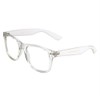 Crystal Transparent Classic Square Sunglasses Clear Lenses