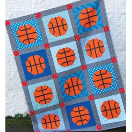 cluck cluck sew Slam Dunk Basketball Quilt Pattern Three Sizes #176