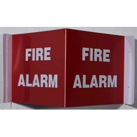 BUILDINGSIGNS.COM FIRE Alarm Sign 3D Projection Sign/FIRE Alarm Sign Hallway Sign(RED..ref0