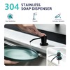 Kicimpro Black Kitchen Sink Faucet with Soap Dispenser, 3 Modes