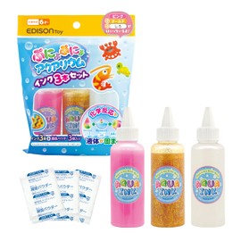 Edison KJT120303 Punyopunyo (Gooey) Aquarium Ink 3-Set Pink, Sparkling Gold, Sparkling White