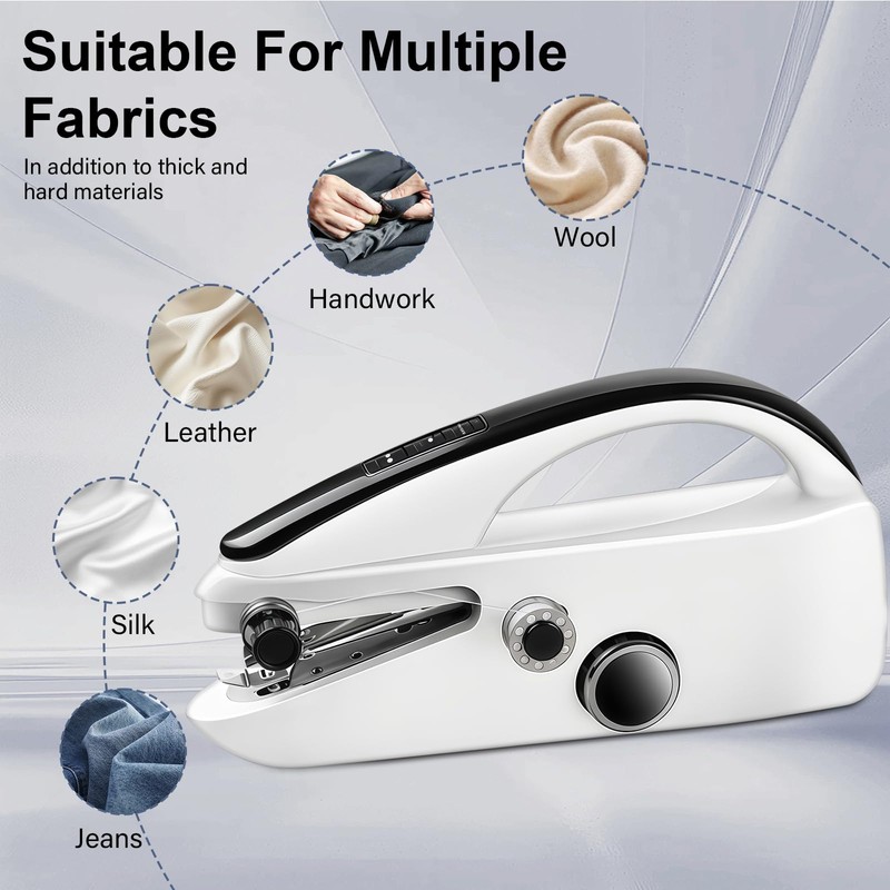 Mini Electric Hand Sewing Machine - Robofun S8 Portable Electric