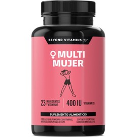 Multivitamínico para Mujer con 24 Ingredientes y Vitaminas | Suplemento de Vitaminas para Mujer con Vitamina D3, Vitamina E, Biotina | Suplemento Alimenticio en Cápsulas | Sin Azúcar - Ingredientes NON GMO (150 cápsulas)