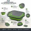 Collapsible Cutting Board & Dish Basin for Camping – Foldable