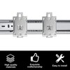 4pcs Solid State Relay Fixed Clamp for 35mm DIN Rail