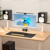 suptek Clamp-on Speaker Stand Desk Mount Set, Height Adjustment, Tilt,