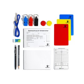 MyReferee Referee Set Professional Handball Including 3 Whistles, Game Note Cards, Ballpoint Pen and Much More | Referee Set | Schiri