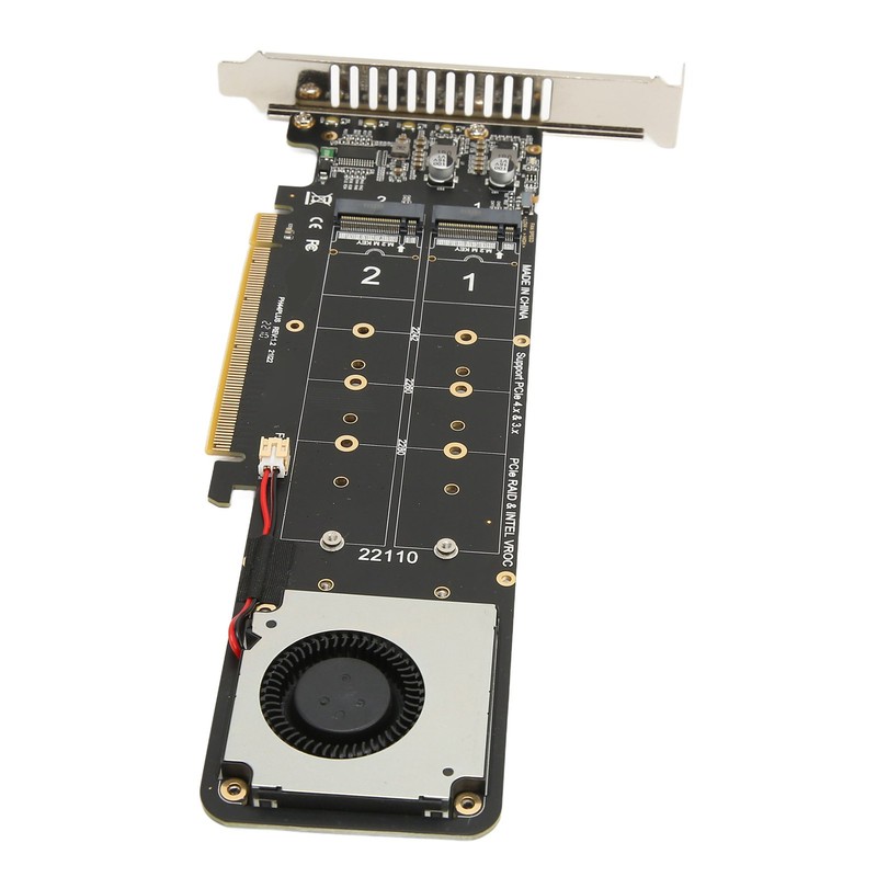 M.2 NVMe SSD Adapter Card Double Side LED Indicator High