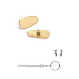 Eyeglass Nose Pads Metal Frames Titanium Glasses Piece Screw Sunglass Repair Kits Screws and Screwdriver