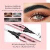 2-in-1 Magic Eyebrow Pencil, 3D Microblading Eyebrow Pencil, Waterproof 3D,