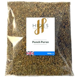 Hides Fine Foods - Punch Puran 500g - Suitable for Vegetarians - South Asian Cooking - Curries - Stews - Soups - Dhal - Lentils - Perfect for Vegetables