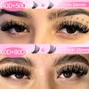Lash Extension Kit 610Pcs Natural Fluffy DIY Individual Lashes Clusters