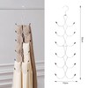 1 Pack Scarf Hanger,Scarf Organizer with 12 Hooks,Foldable Tie Hanger