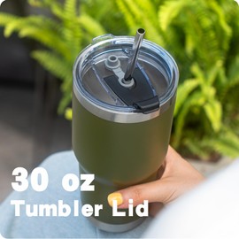 Soledea 30oz Lids for Yeti Tumblers, Tumbler Lids 30 oz Replacement Lid Spill Proof Lids for Yeti Rambler, BJPKPK and Other 30oz Tumbler