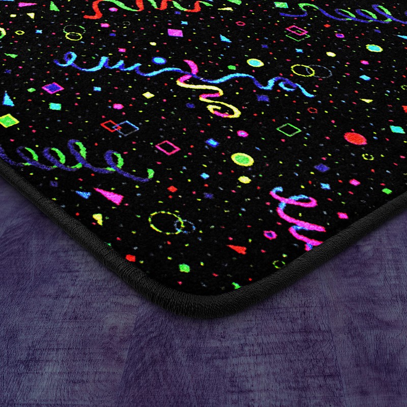 Joy Carpets Fluorescent Celebration 6' x 6' Area Rug