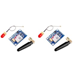 TECNOULAB SIM800L V2.0 5V Quad Band GSM GPRS Wireless with Antenna Cable Cap Pack of 2
